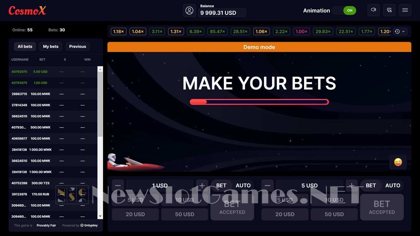 CosmoX Slot Slot Image in Demo - pic. 2