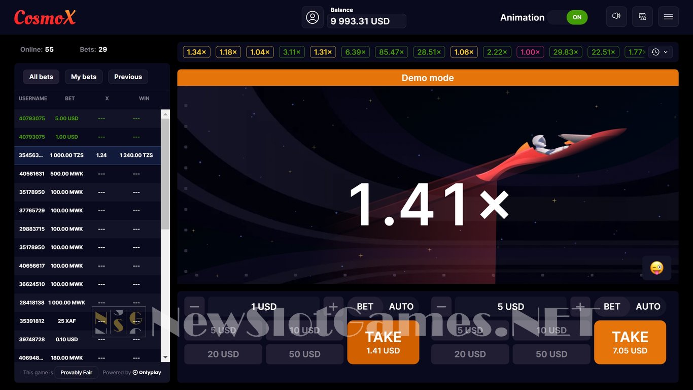 CosmoX Slot Slot Image in Demo - pic. 4