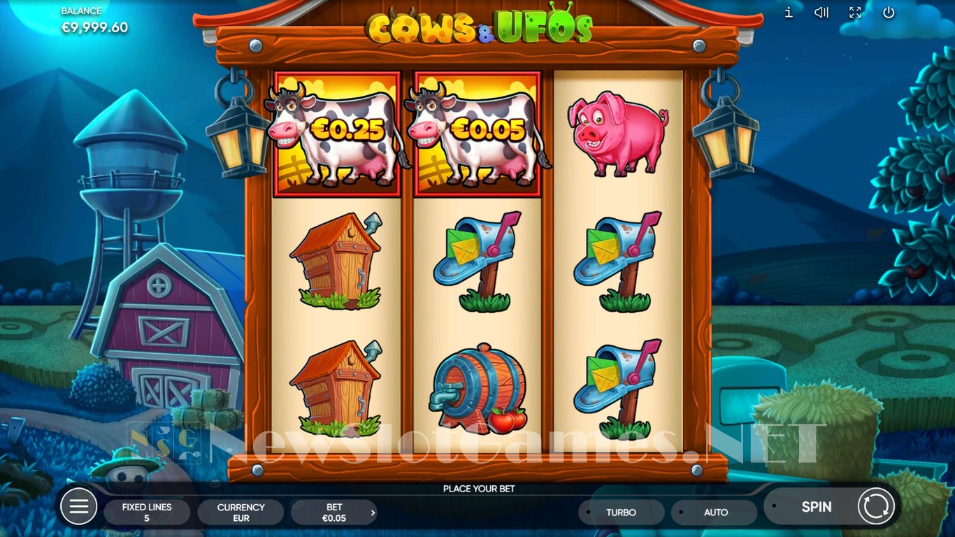 Cows & UFOs Slot Review & Demo by Endorphina - Play Free Online