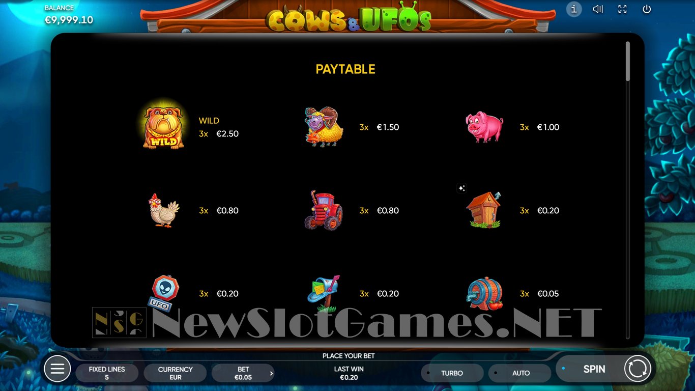 Cows & UFOs Slot Slot Image in Demo - pic. 8