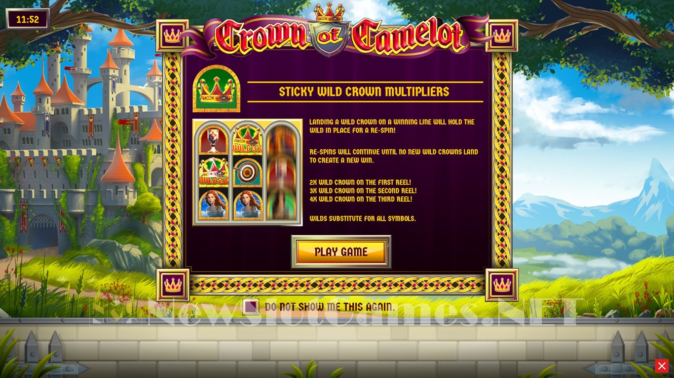 Crown of Camelot Slot Demo Image
