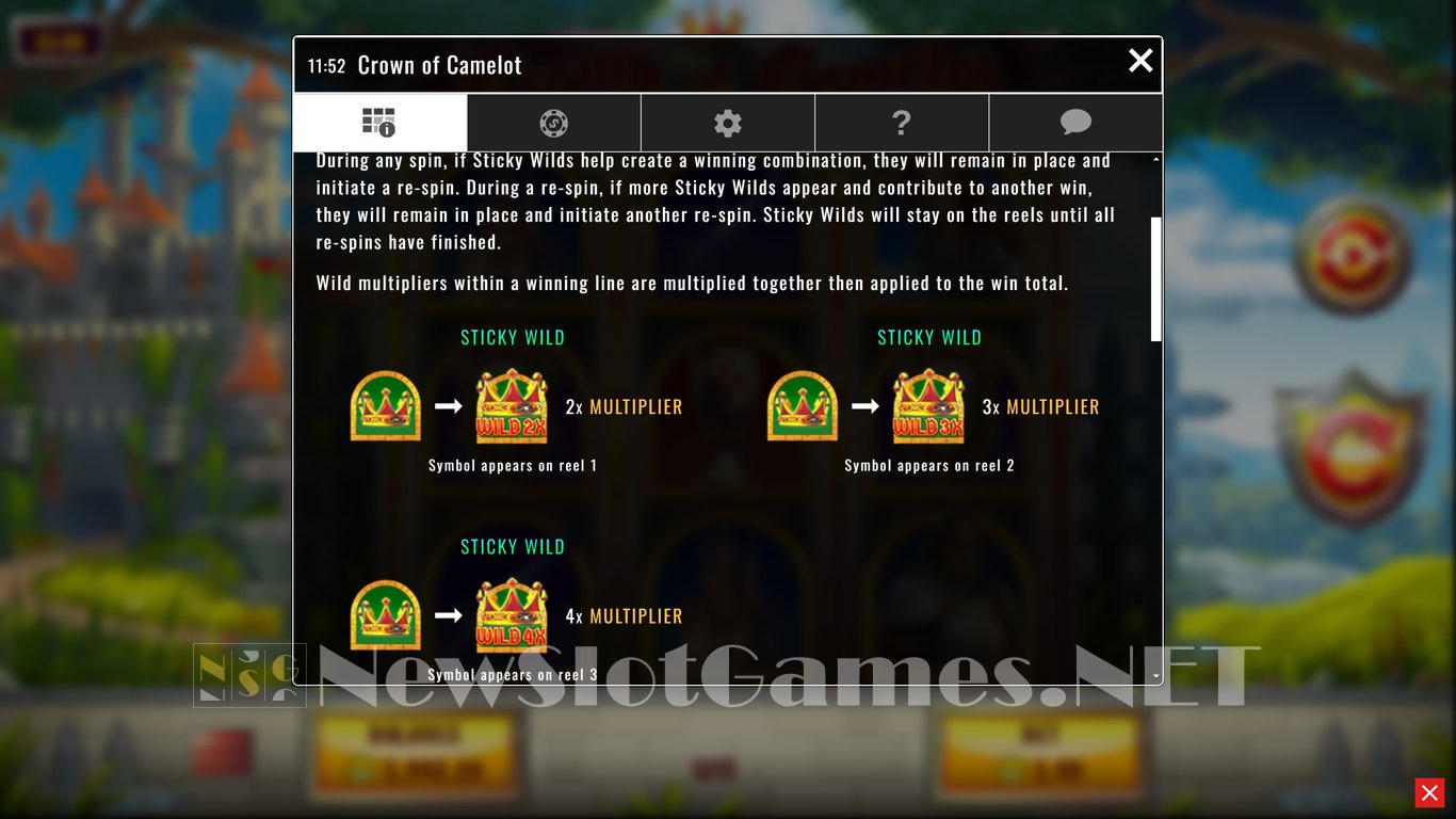 Crown of Camelot Slot Slot Image in Demo - pic. 9