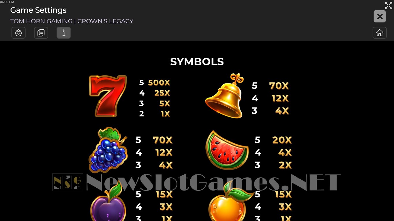 Crowns Legacy Slot Slot Image in Demo - pic. 9