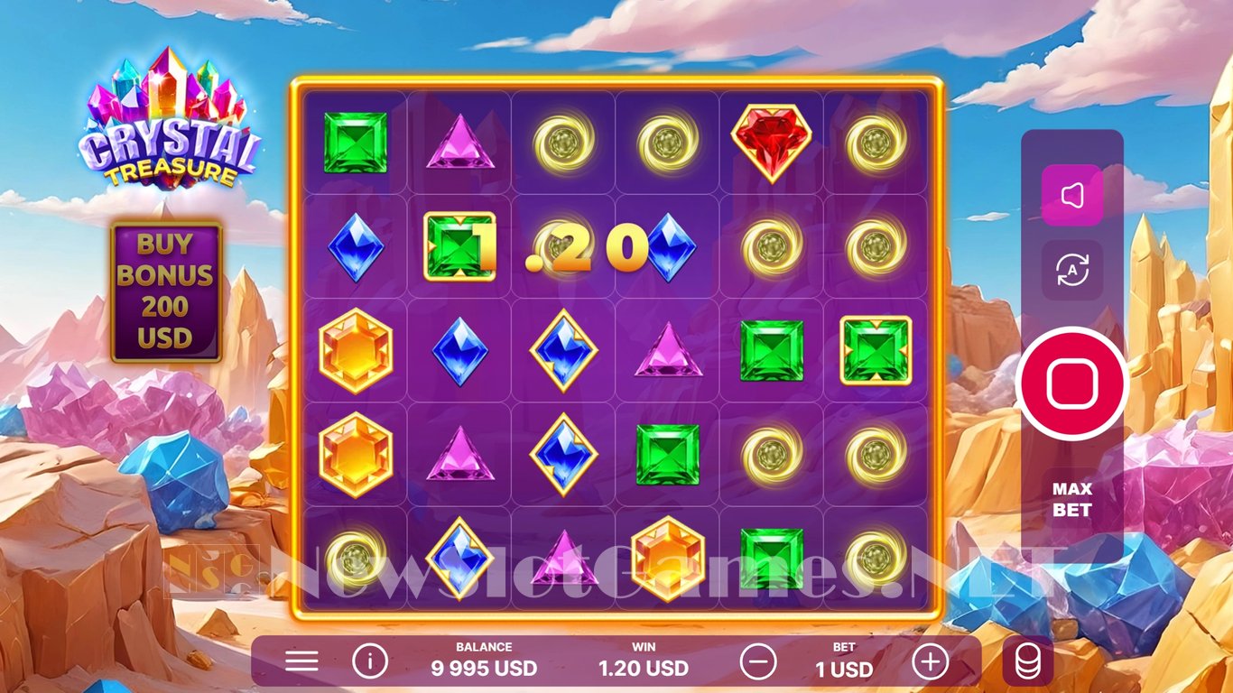 Crystal Treasure Slot Review & Demo by Onlyplay - Play Free Online