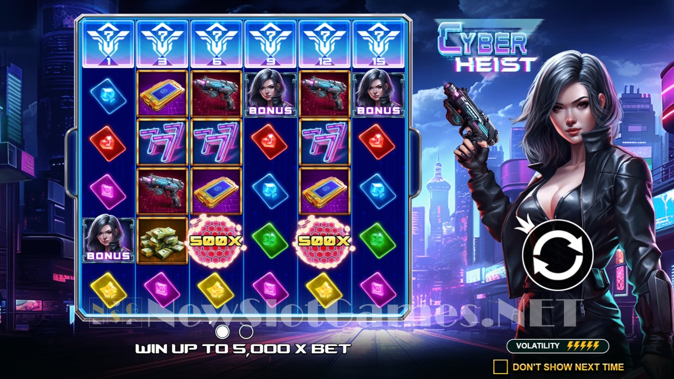 Cyber Heist Slot Demo Image