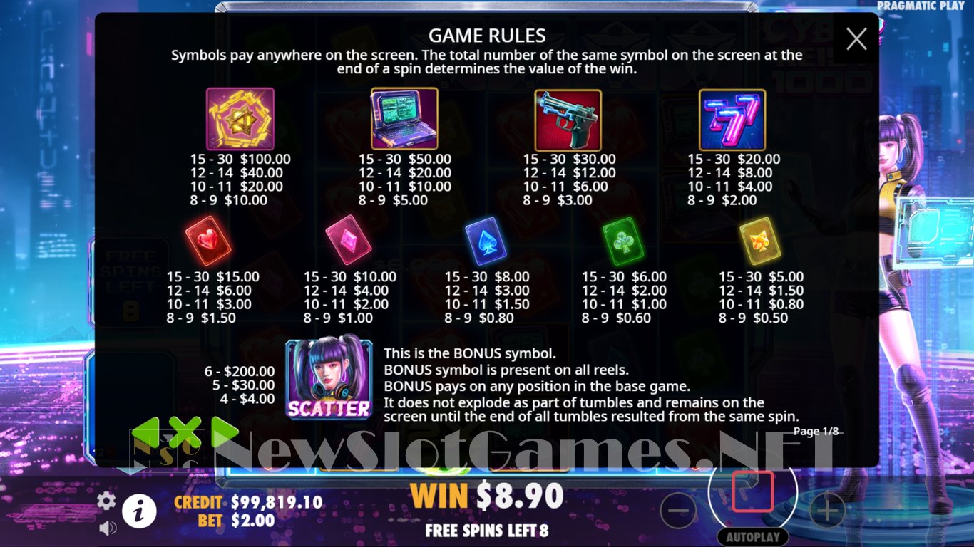 Cyber Heist 1000 Slot Slot Image in Demo - pic. 10