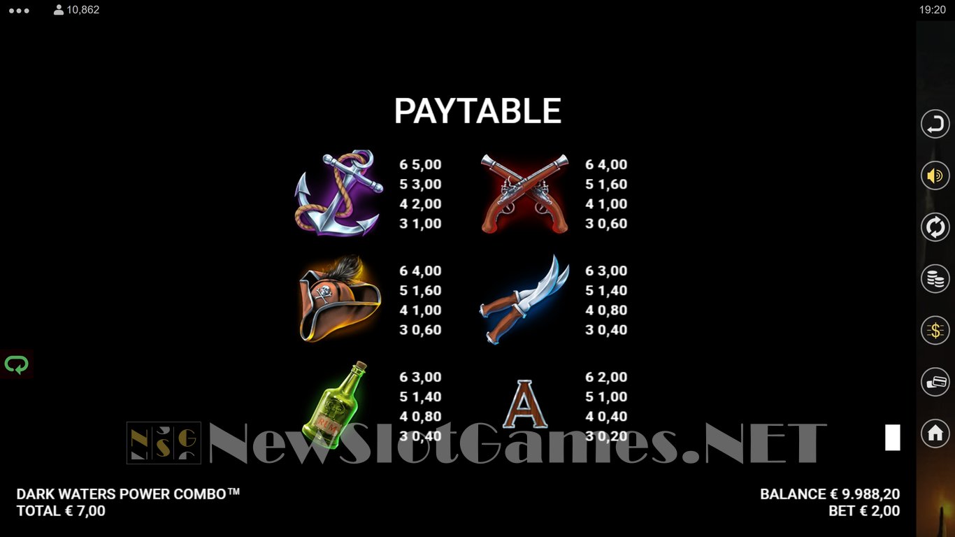 Dark Waters Power Combo Slot Slot Image in Demo - pic. 8