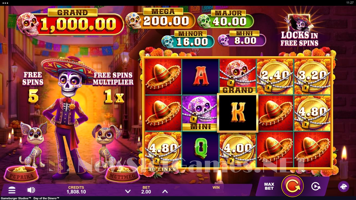 Day Of The Dinero Slot Demo Image
