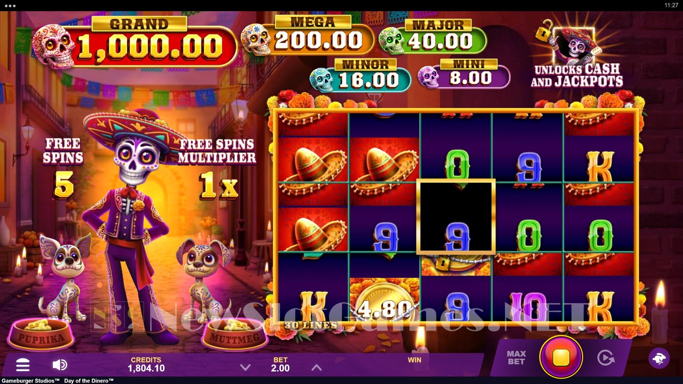 Day Of The Dinero Slot Slot Image in Demo - pic. 2