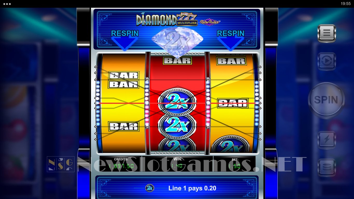 Diamond 777 Multiplier Retro Roller Slot Slot Image in Demo - pic. 4