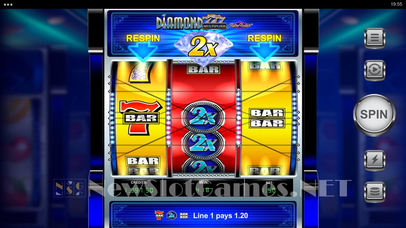 Diamond 777 Multiplier Retro Roller Slot Slot Image in Demo - pic. 5