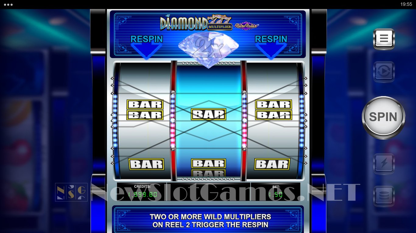 Diamond 777 Multiplier Retro Roller Slot Slot Image in Demo - pic. 7