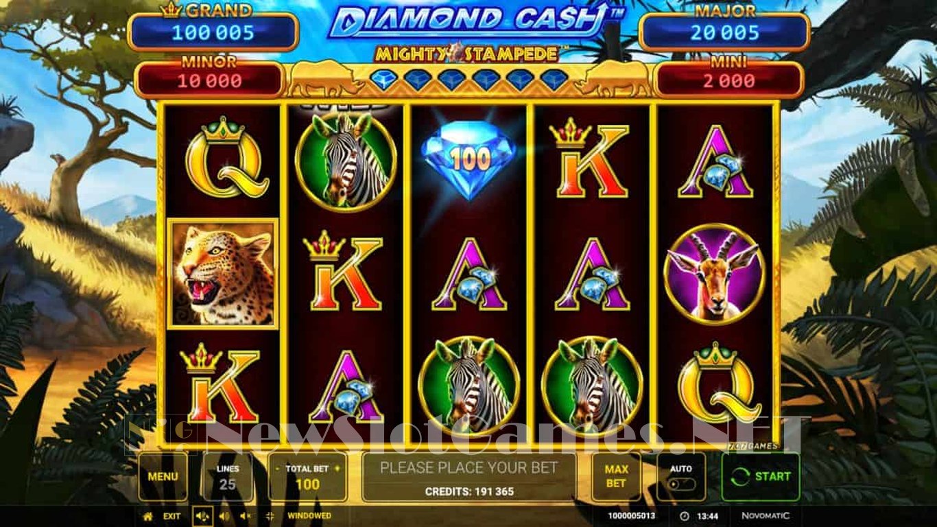 Diamond Cash Mighty Stampede Slot Demo Image