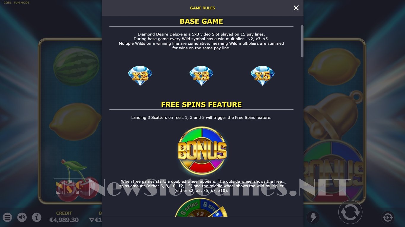 Diamond Desire Deluxe Slot Slot Image in Demo - pic. 10