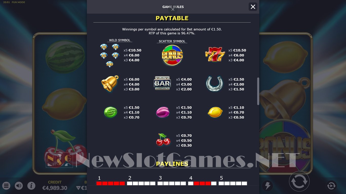 Diamond Desire Deluxe Slot Slot Image in Demo - pic. 11