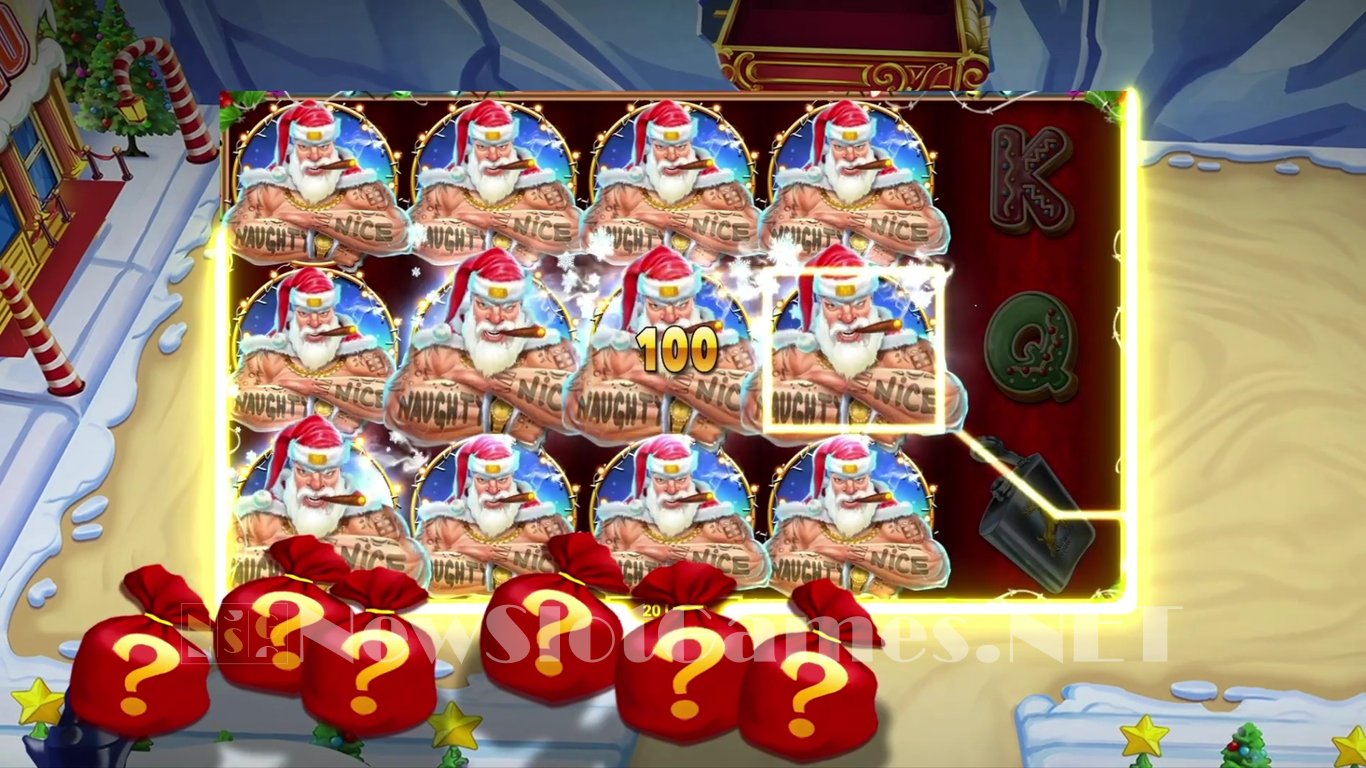 Diamond Link – Mighty Santa Boarded Up Slot Demo Image