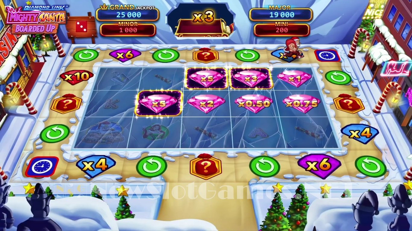 Diamond Link – Mighty Santa Boarded Up Slot Slot Image in Demo - pic. 5