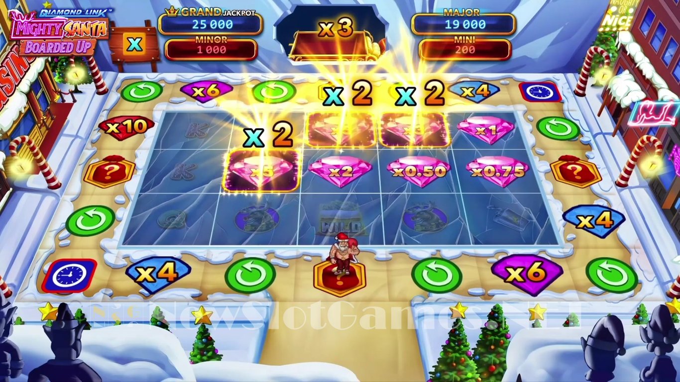 Diamond Link – Mighty Santa Boarded Up Slot Slot Image in Demo - pic. 8