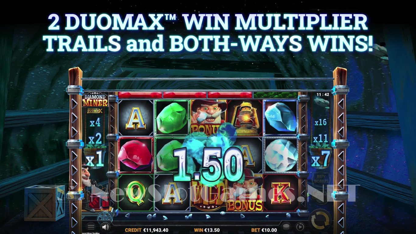 Diamond Miner DuoMax Slot Demo Image