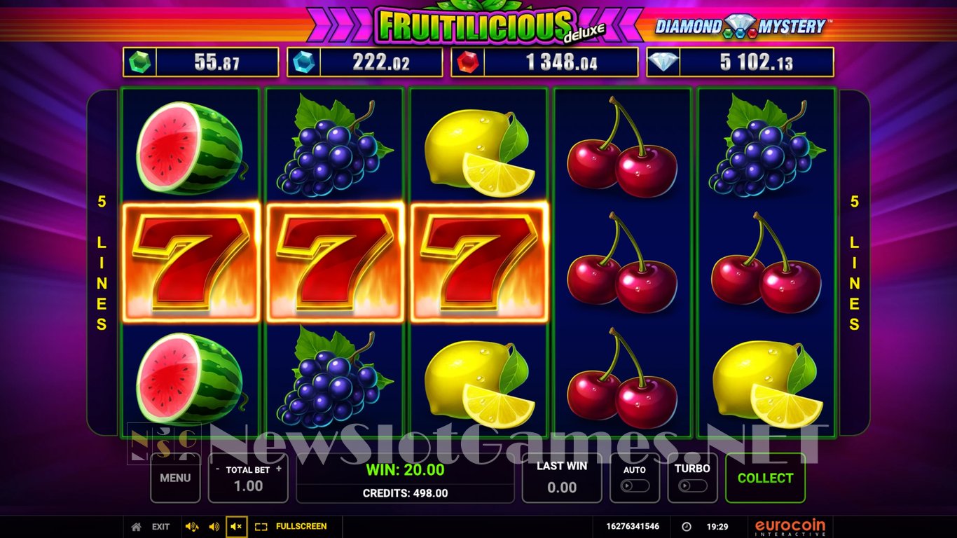 Diamond Mystery Fruitilicious Deluxe Slot Demo Image