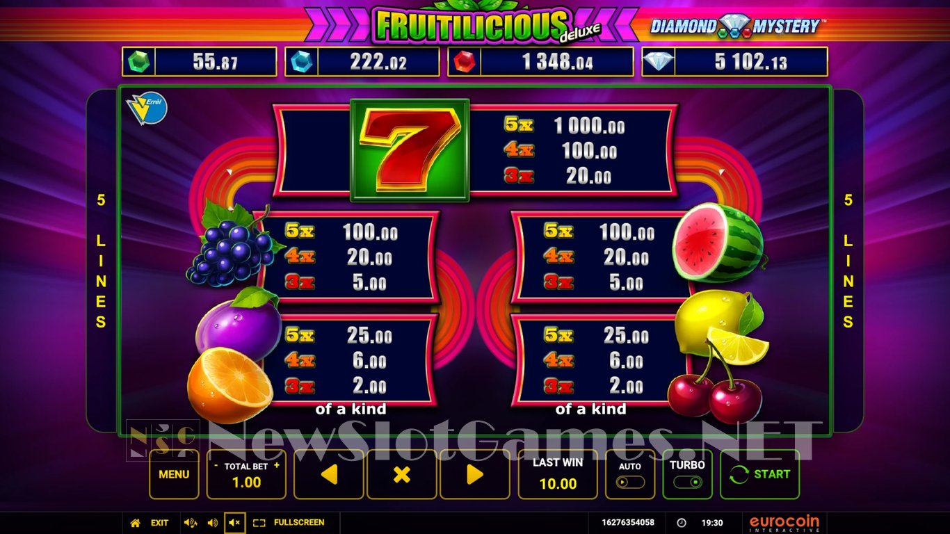 Diamond Mystery Fruitilicious Deluxe Slot Slot Image in Demo - pic. 6