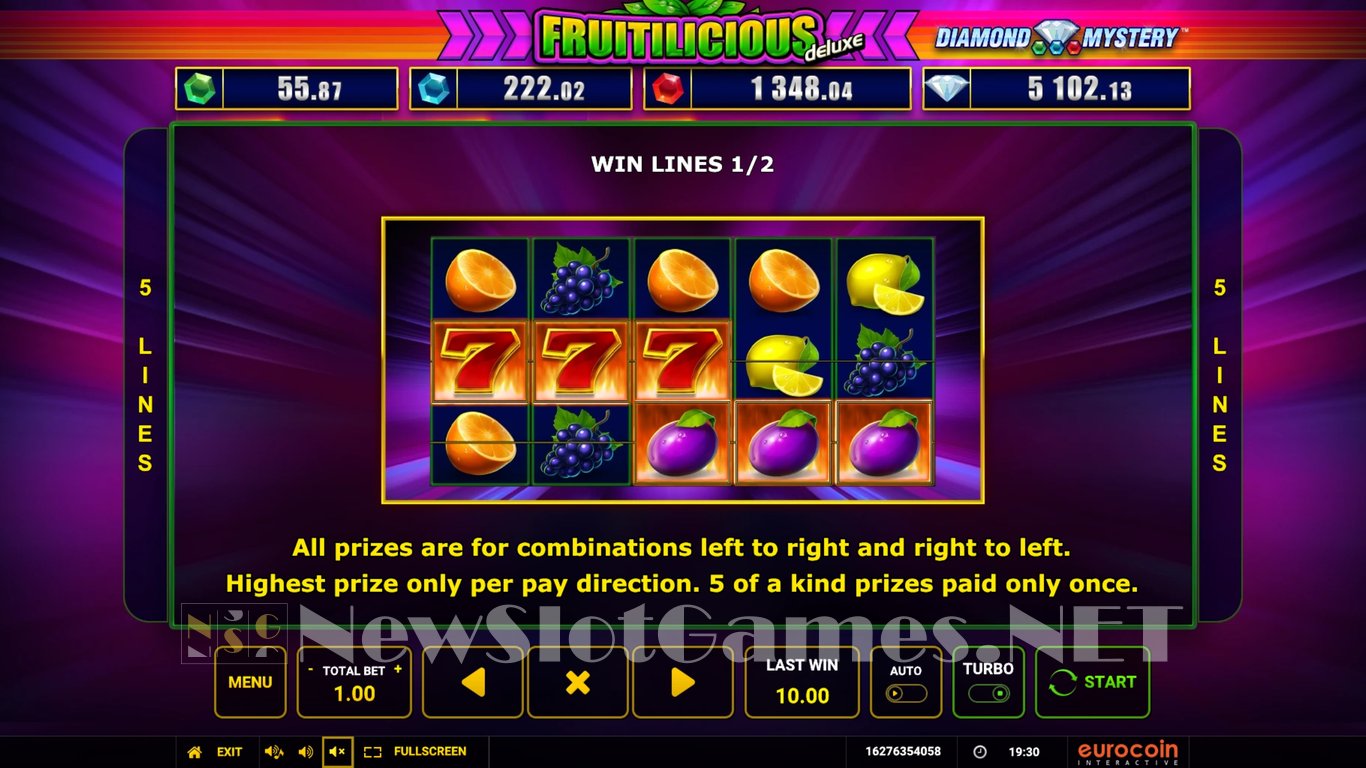 Diamond Mystery Fruitilicious Deluxe Slot Slot Image in Demo - pic. 7
