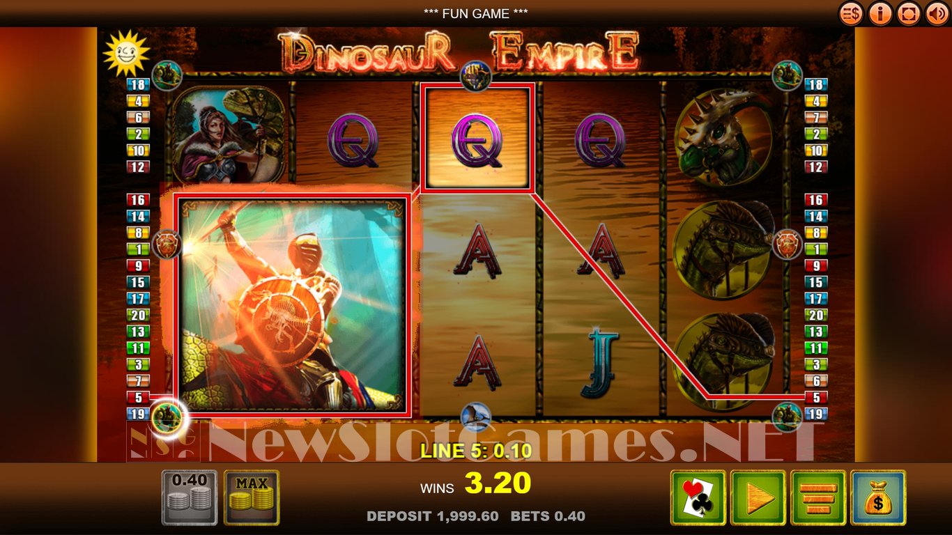 Dinosaur Empire Slot Demo Image