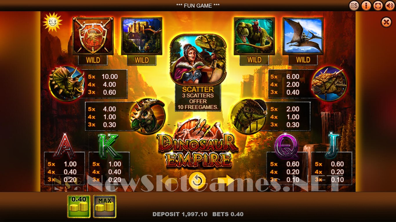Dinosaur Empire Slot Slot Image in Demo - pic. 7