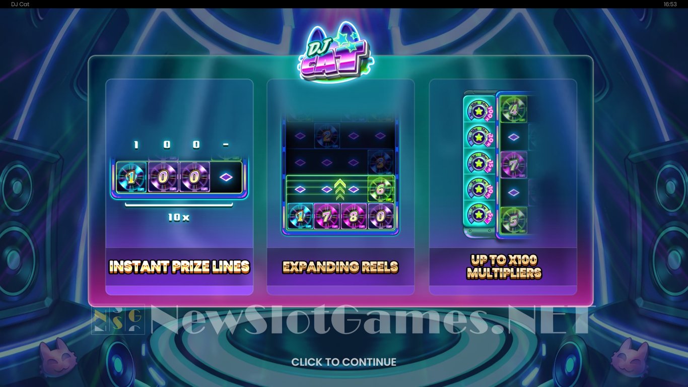 DJ Cat Slot Demo Image