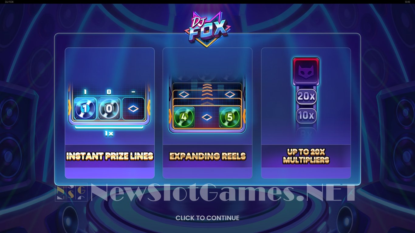 DJ Fox Slot Demo Image