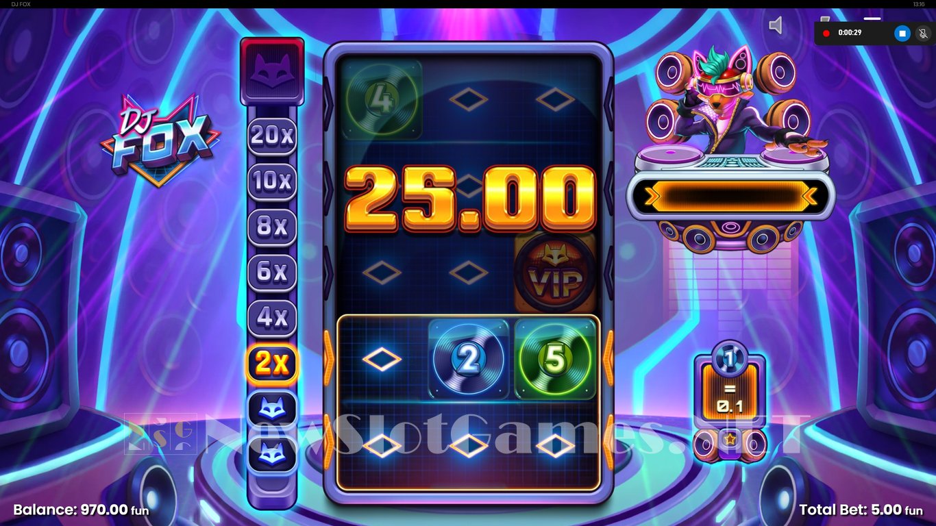 DJ Fox Slot Slot Image in Demo - pic. 4