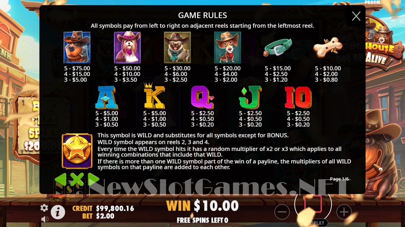 The Dog House Dog or Alive Slot Slot Image in Demo - pic. 11