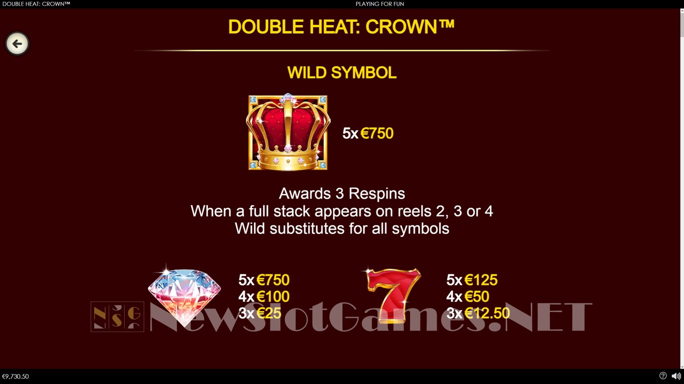Double Heat Crown Slot Slot Image in Demo - pic. 10