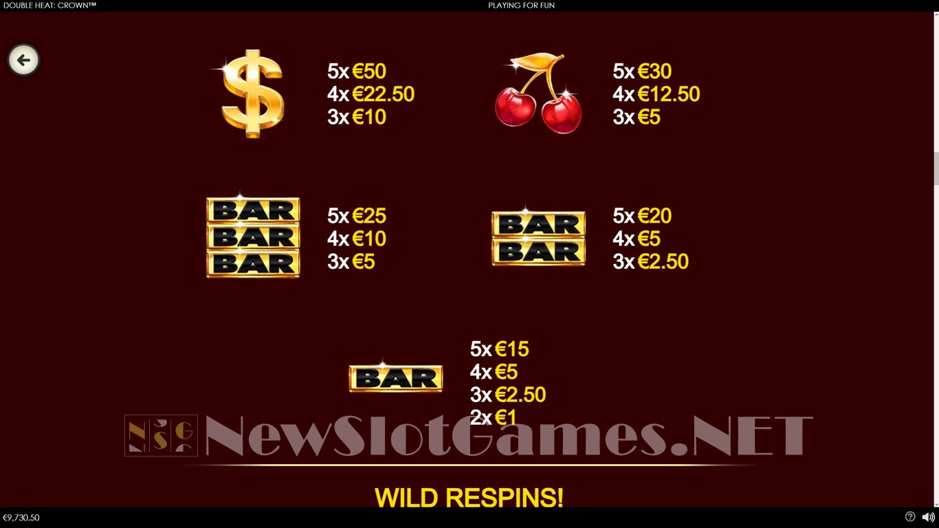 Double Heat Crown Slot Slot Image in Demo - pic. 11