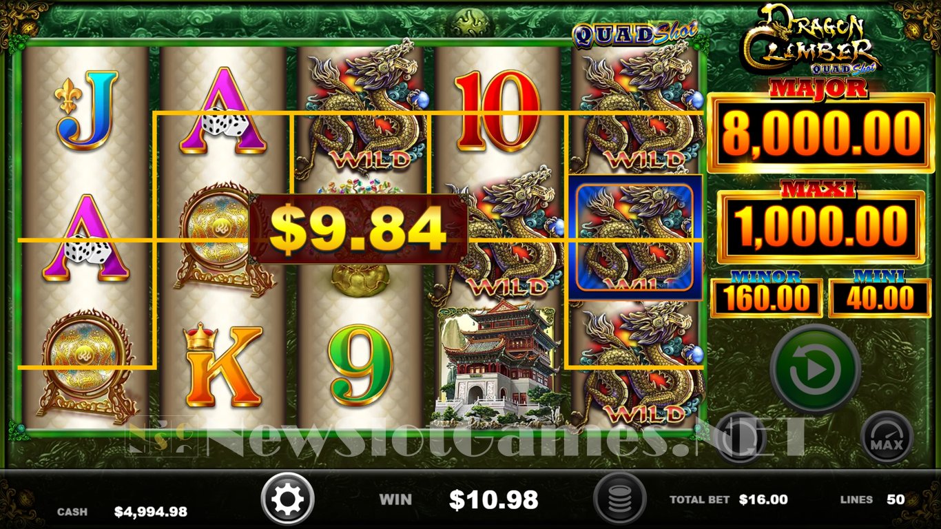 Dragon Climber Quad Shot Slot Demo Image
