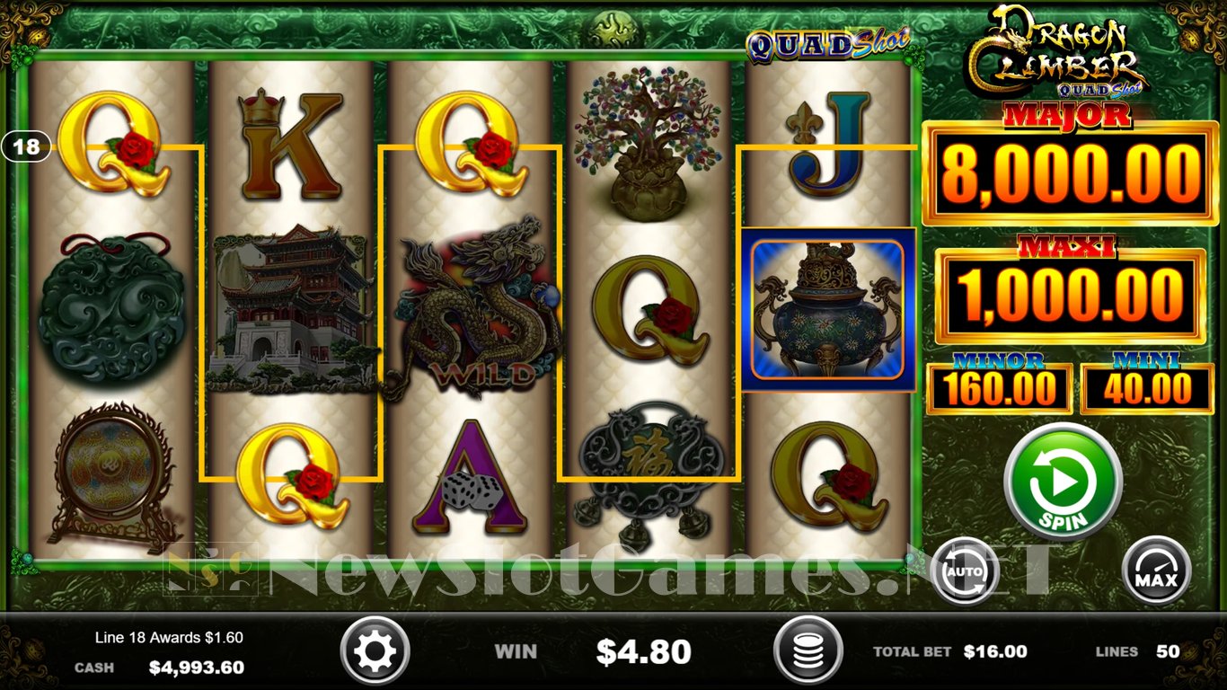 Dragon Climber Quad Shot Slot Slot Image in Demo - pic. 4