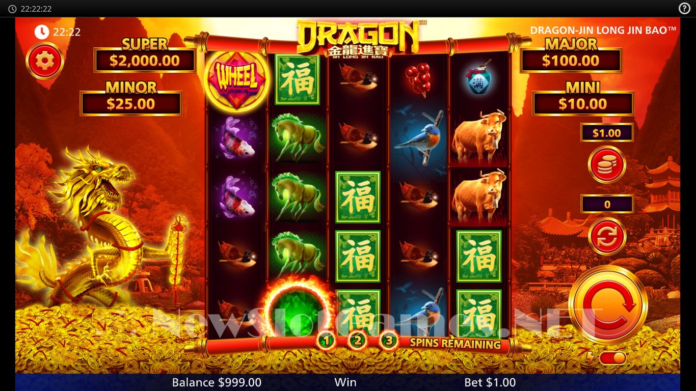 Dragon Jin Lon Lin Bao Slot Demo Image