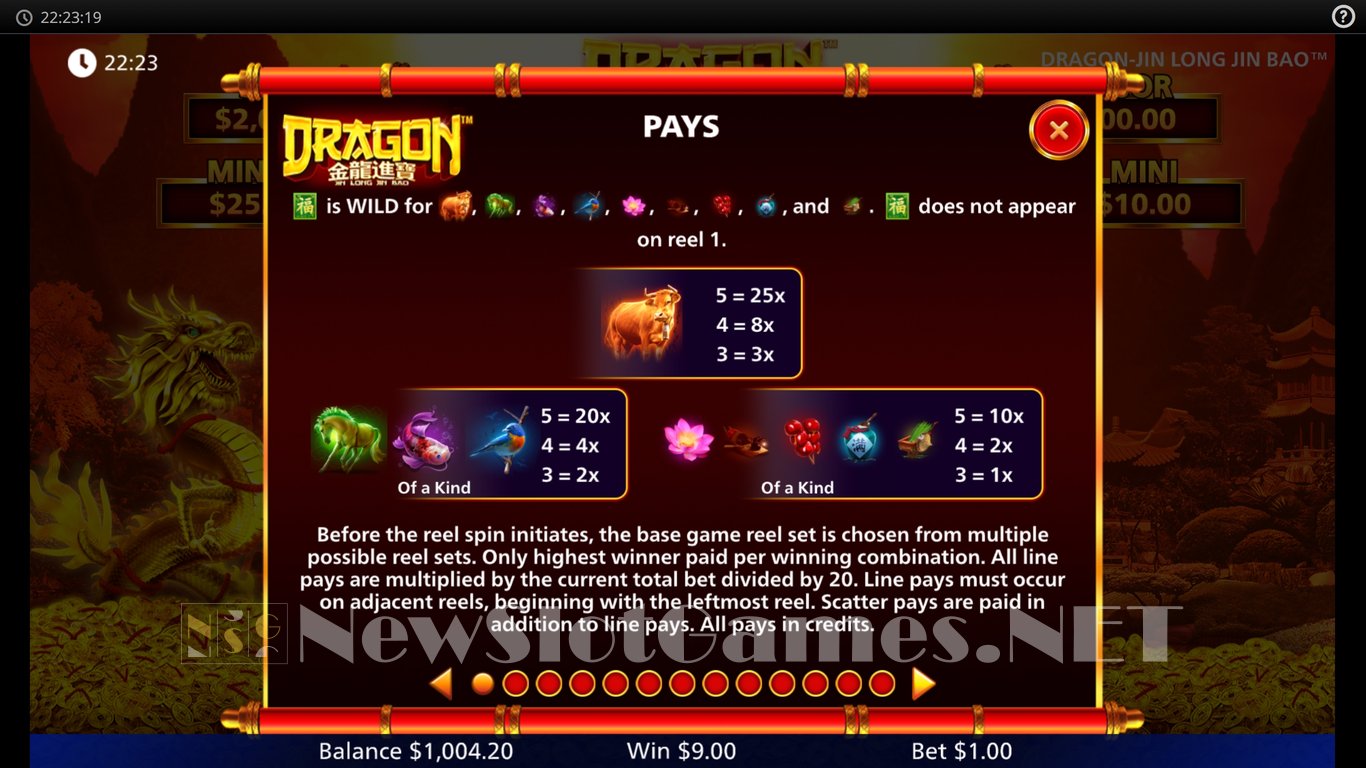 Dragon Jin Lon Lin Bao Slot Slot Image in Demo - pic. 5