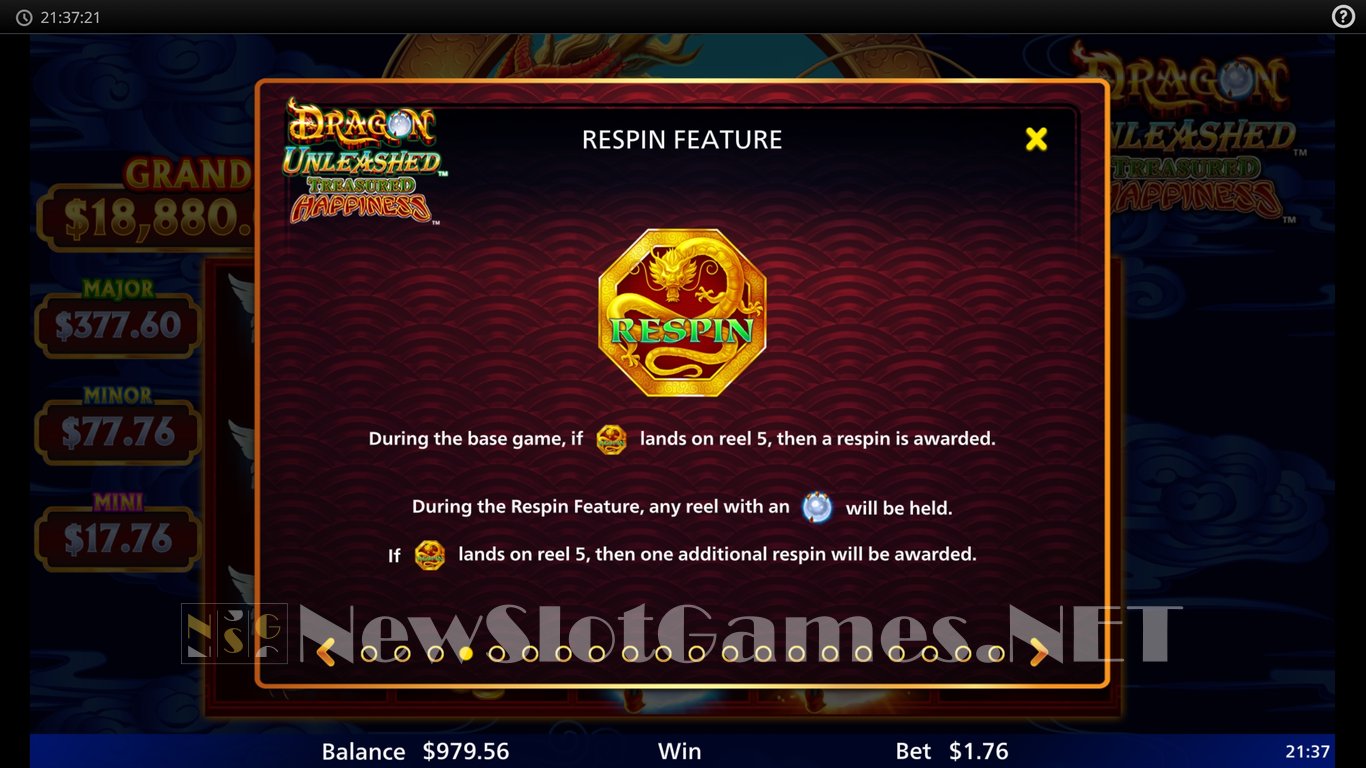 Dragon Unleashed Treasured Happiness Slot Slot Image in Demo - pic. 11