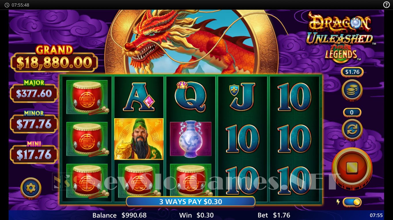 Dragon Unleashed Three Legends Slot Slot Image in Demo - pic. 3