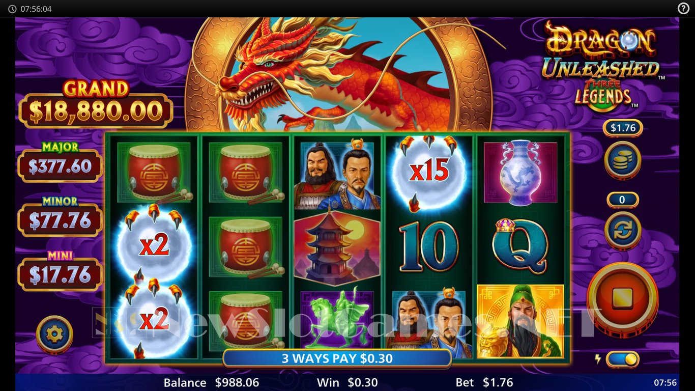 Dragon Unleashed Three Legends Slot Slot Image in Demo - pic. 5