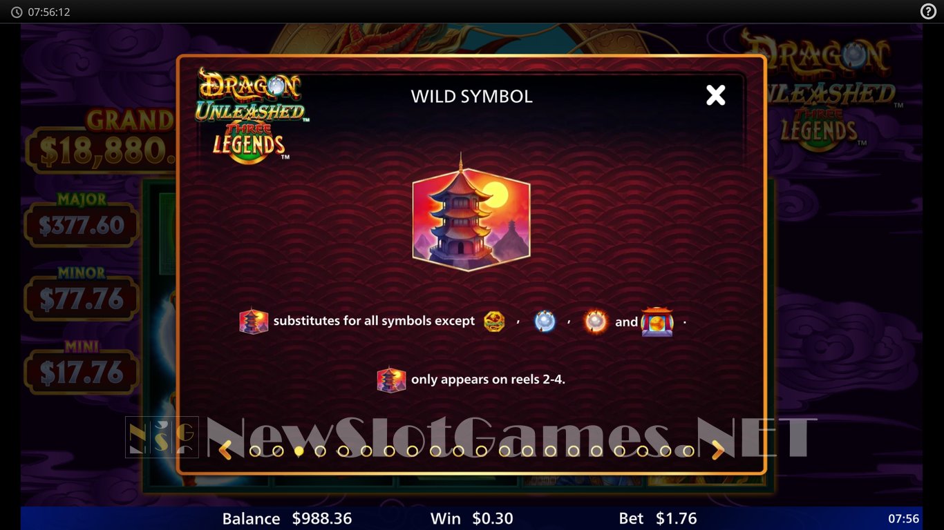 Dragon Unleashed Three Legends Slot Slot Image in Demo - pic. 8