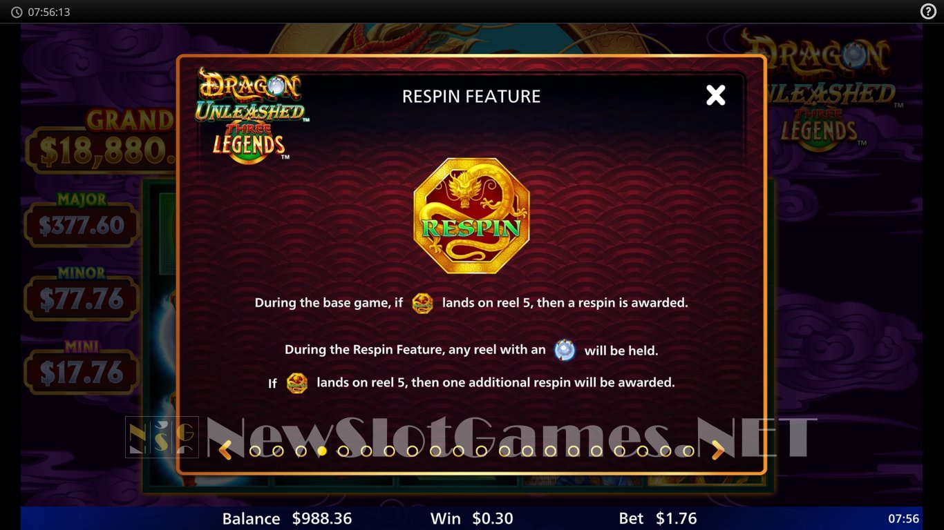 Dragon Unleashed Three Legends Slot Slot Image in Demo - pic. 9