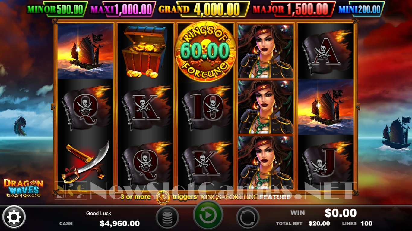 Dragon Waves Rings of Fortune Slot Slot Image in Demo - pic. 2