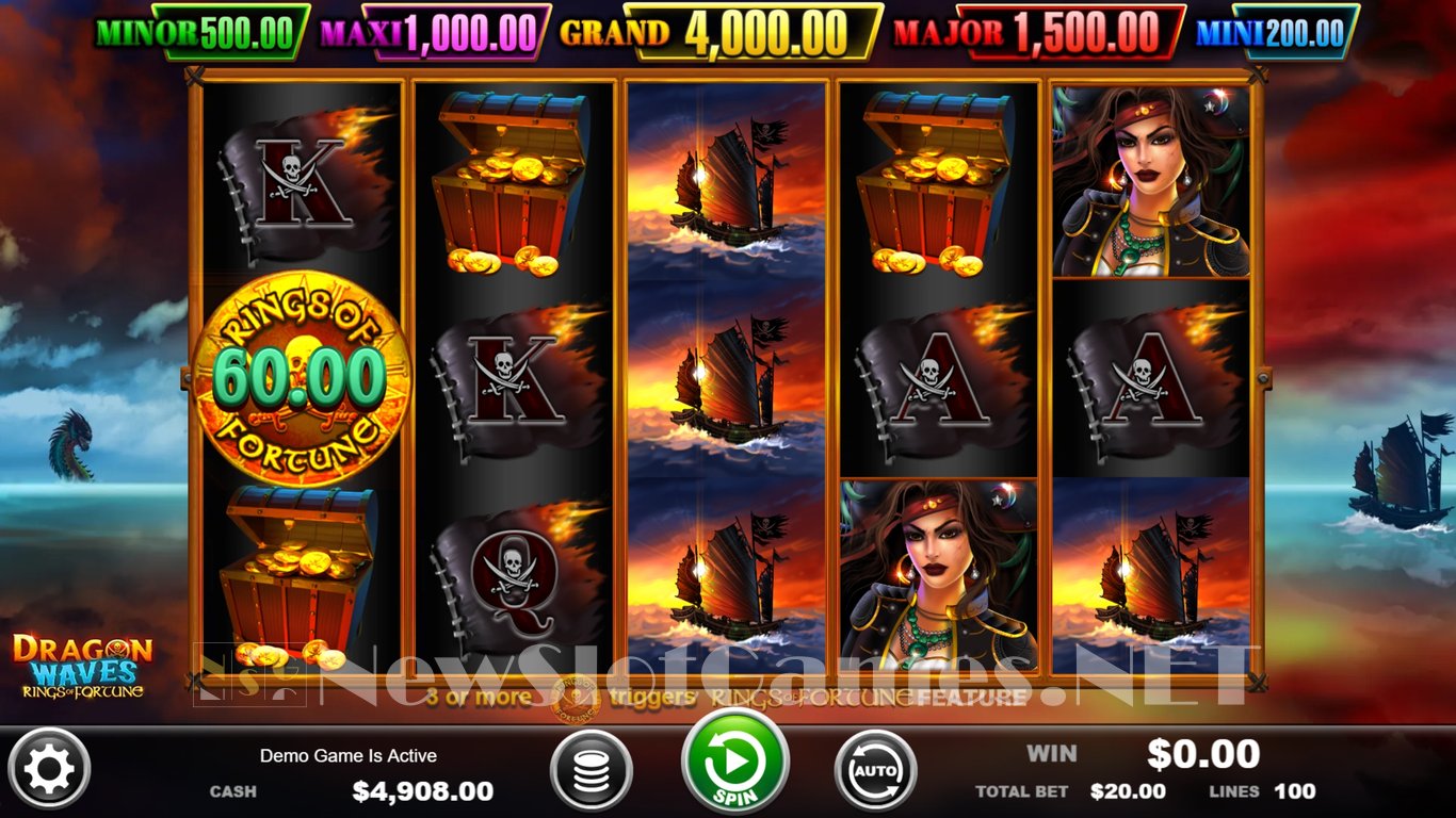 Dragon Waves Rings of Fortune Slot Slot Image in Demo - pic. 4
