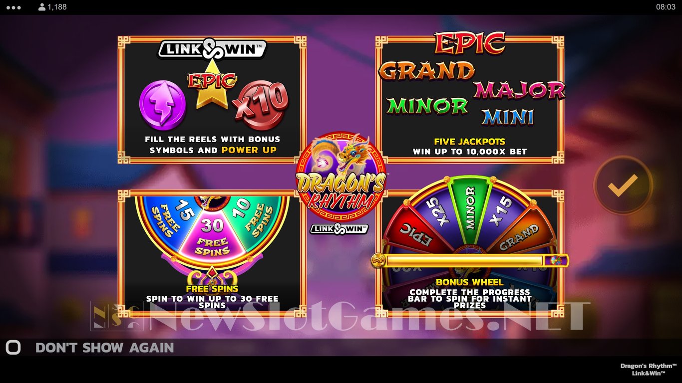 Dragons Rhythm Link & Win Slot Demo Image