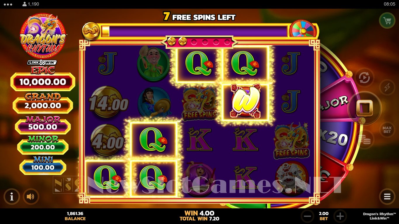 Dragons Rhythm Link & Win Slot Slot Image in Demo - pic. 10