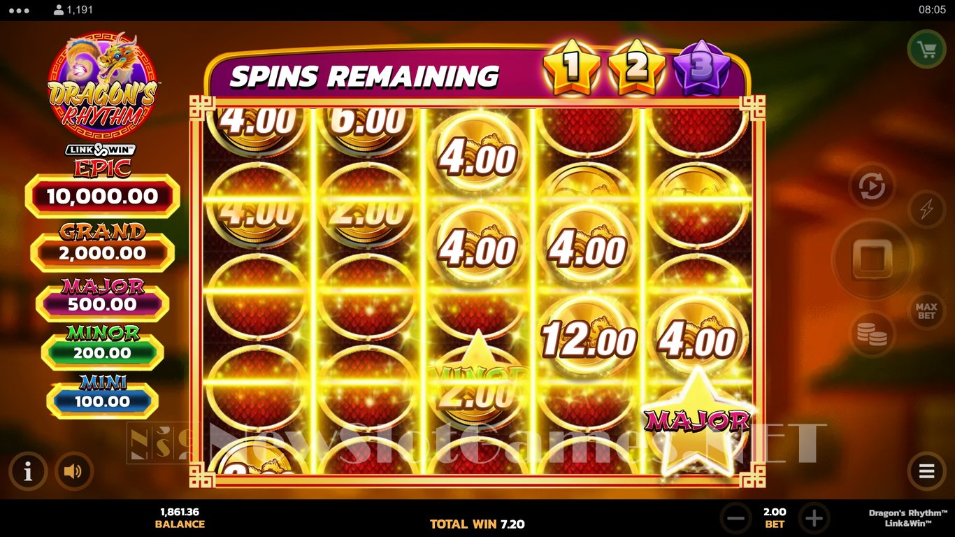 Dragons Rhythm Link & Win Slot Slot Image in Demo - pic. 11