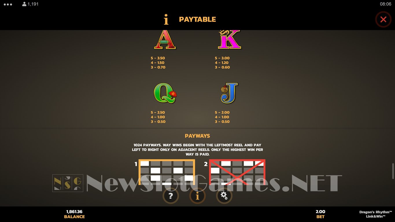 Dragons Rhythm Link & Win Slot Slot Image in Demo - pic. 13