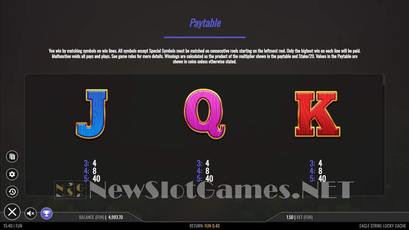 Eagle Strike Lucky Cache Slot Slot Image in Demo - pic. 6